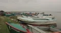 Boats on the ocean shore in Sri Lanka HD Footage