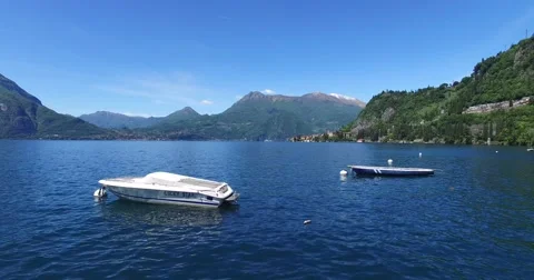 Boats over the Como lake Stock Footage 67565956