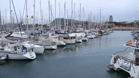Boats Parked Stock Footage 137550293