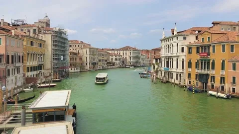 Boats passing through the river. Stock Footage 133256641