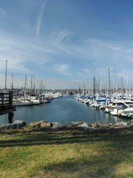 Boats perspective view Foto stock