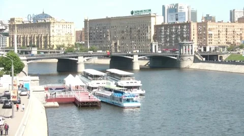 Boats At The Pier Stock Footage 5505635