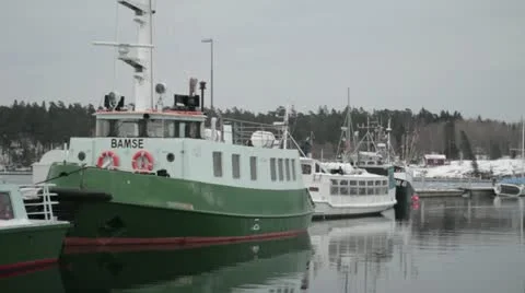Boats at the Pier Stock Footage 20435022