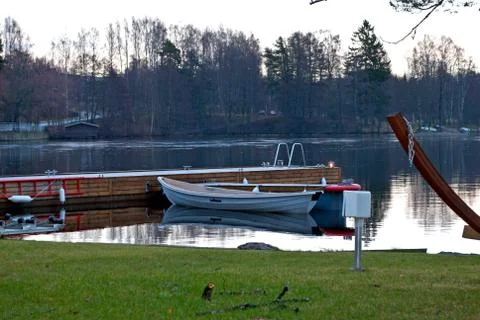 Boats at the pier. Stock Photos