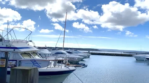 Boats in Poole HArbour Stock Footage 238474098