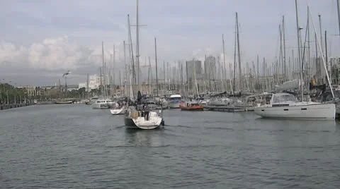 Boats in port Video stock 22152187