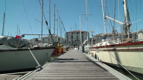 Boats at the port Stock-Footage 43663642