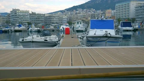Boats in port Stock Footage 153246929