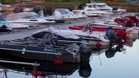 Boats at the port Stock Footage 249896557