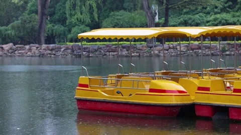 Boats in the Rain 库存影片 344525907
