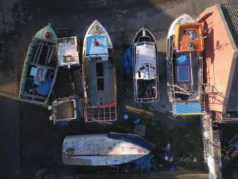 Boats at rest 库存照片