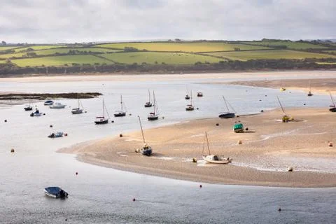 Boats on River Camel Stock Photos