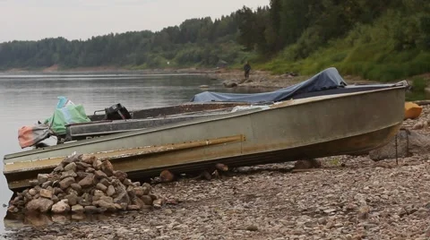 Boats on the river Stock Footage 41101644