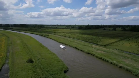 Boats on River Stock Footage 262045691
