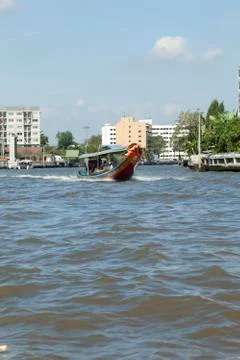 Boats on the river Stock Photos