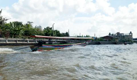 Boats on the river Stock Photos