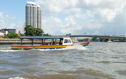 Boats on the river Stock Photos