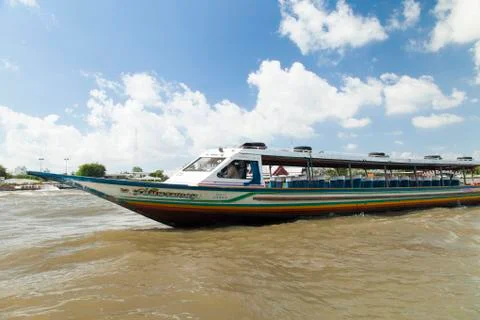 Boats on the river Stock Photos