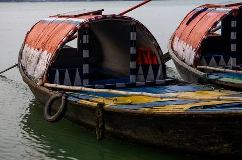 Boats in the river Stock-Fotos