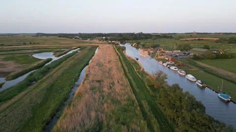 Boats on River Rotating Shot Stock Footage 262045822