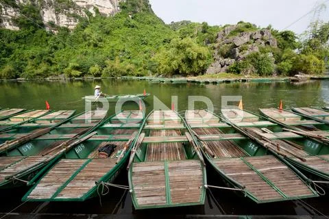 The boats on the river, sea, lake Stock Photos
