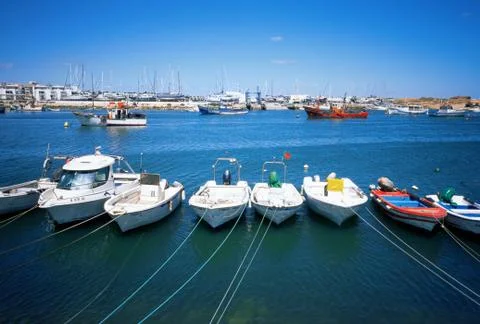 Boats in a row Stock Photos