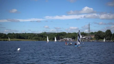 Boats sailing Stock Footage 77576062