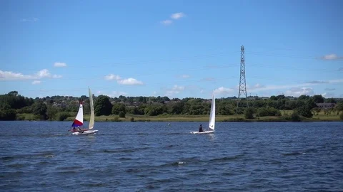 Boats sailing Stock Footage 77576131