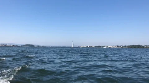 Boats sailing at the river. Stock Footage 100388825