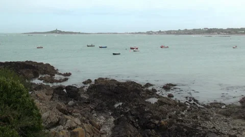Boats at the Sea Stock Footage 38281371