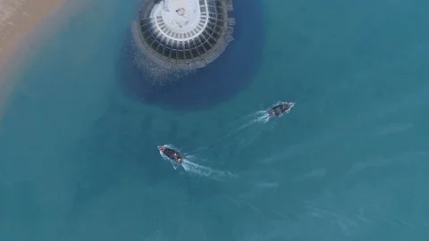 Boats in the sea 库存影片 103812091