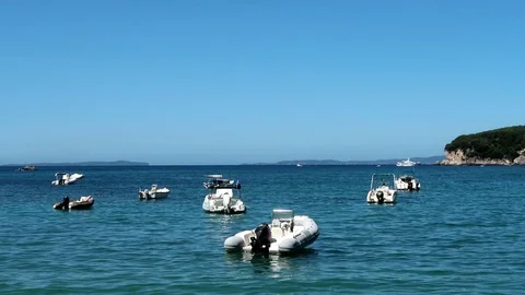Boats on the sea Stock Footage 112711061