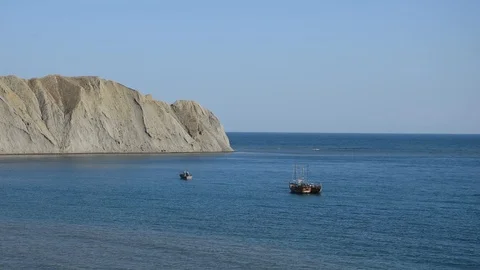 Boats in the sea Stock Footage 115836149
