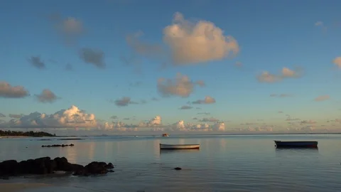 Boats on the Sea Stock Footage 127128641
