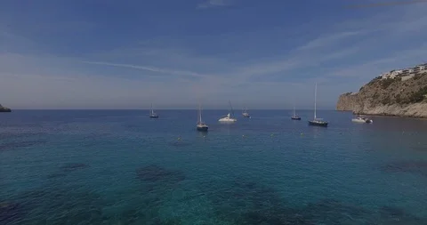 Boats at sea Stock Footage 127868703