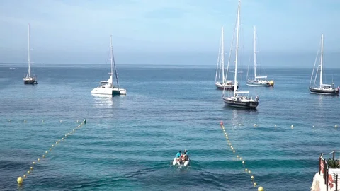Boats at sea Stock Footage 127869052