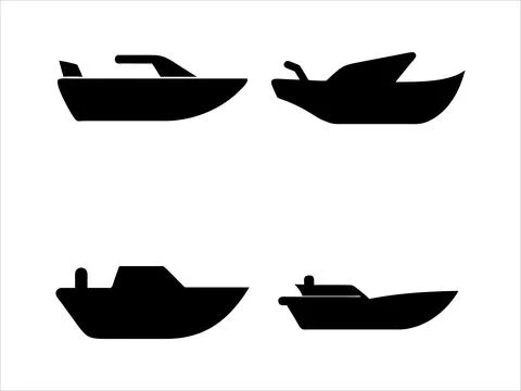 Boats silhouette Stock-Illustration