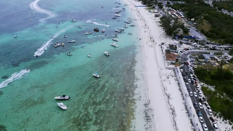 Boats Splash Feast At Taino Beach Party,... | Stock Video | Pond5