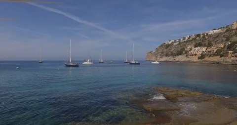 Boats in the summer Stock Footage 127868141
