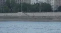 Boats traffic on Danube River,, Budapest, Hungary HD Footage