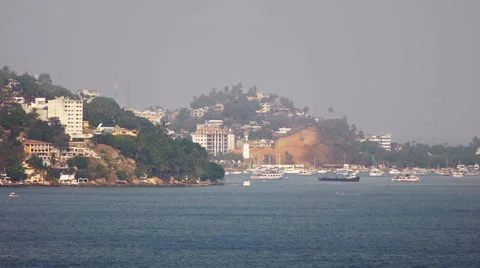 Boats View On Ocean Stock Footage 5968480