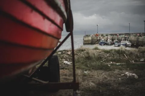 Boats in wait Stock Photos