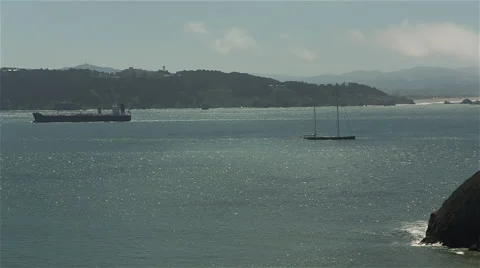Boats on the water Stock Footage 44910562