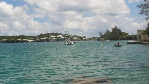 Boats in the Water Stock Footage 136690279