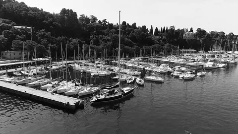 Boat&amp;Swim Stock Footage 130137716