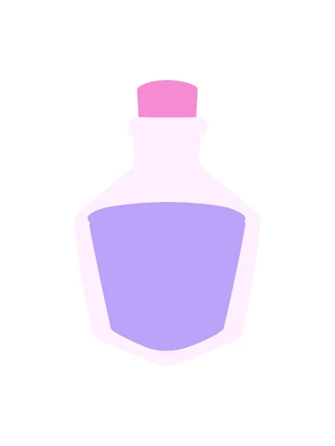 Bob and pause animation of cartoon potion bottle Vídeo Stock 324048694