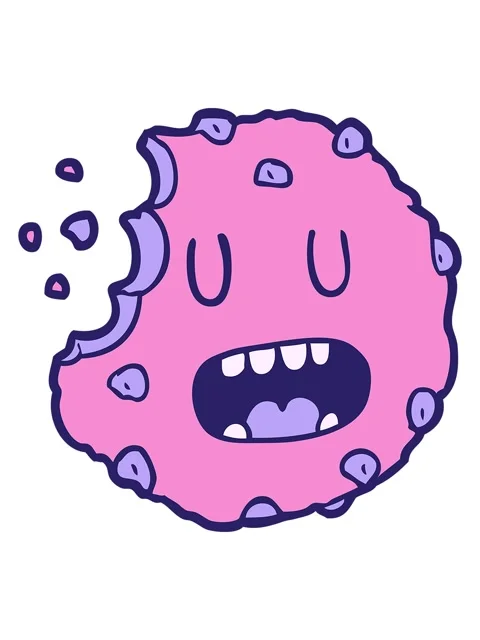 Bob and pause animation of cartoon cookie Stock Footage 324190525