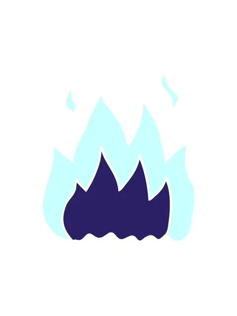 Bob and pause animation of cartoon doodle fire burning Vidéo 324418466