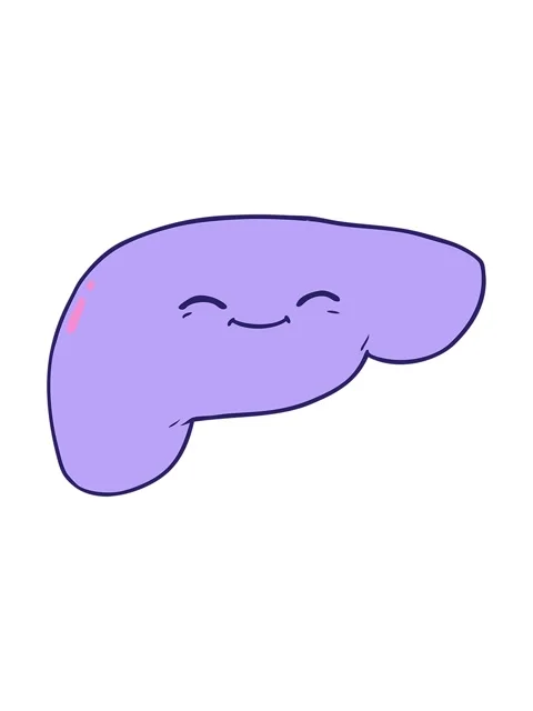 bob and pause animation of cartoon liver | Stock Video | Pond5