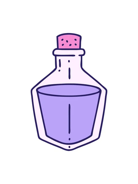 Bob and pause animation of cartoon of a potion bottle Vídeo Stock 324461786